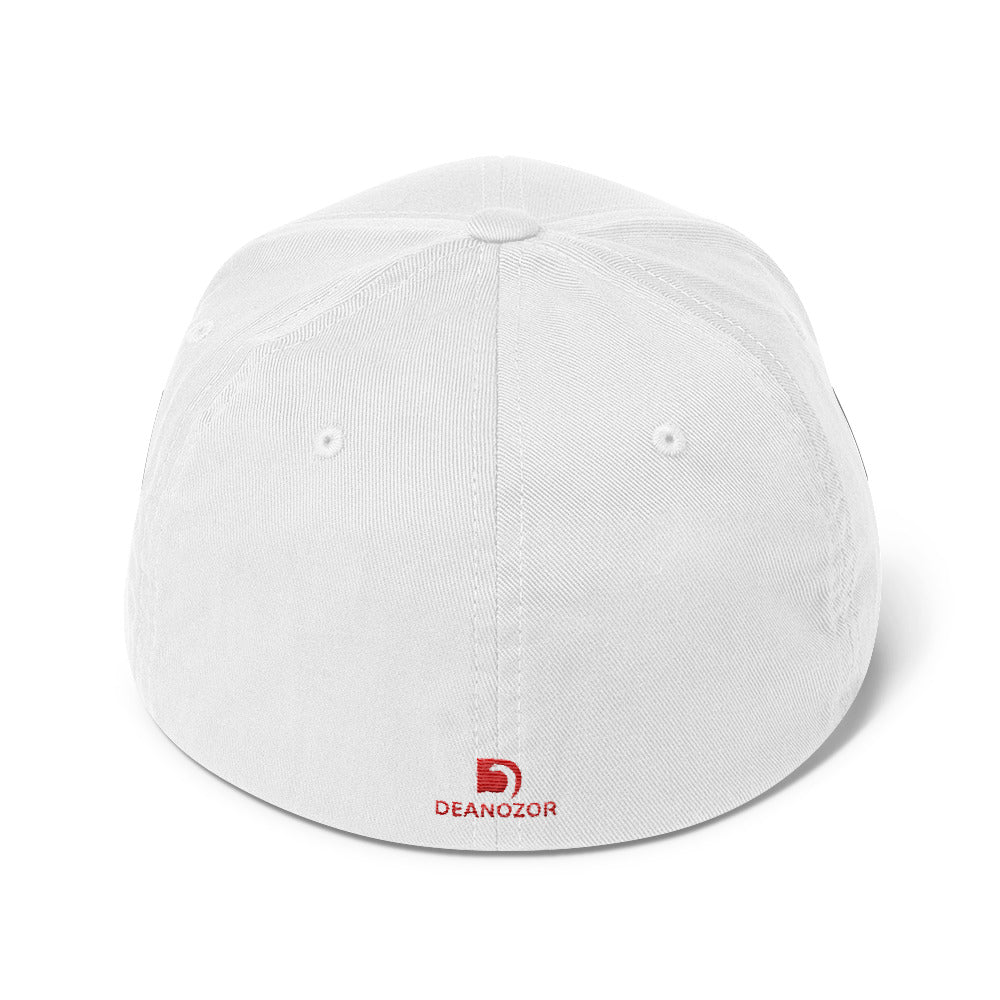 Casquette Deanozor structurée | Nom blanc sur fond rouge brodé - Deanozor