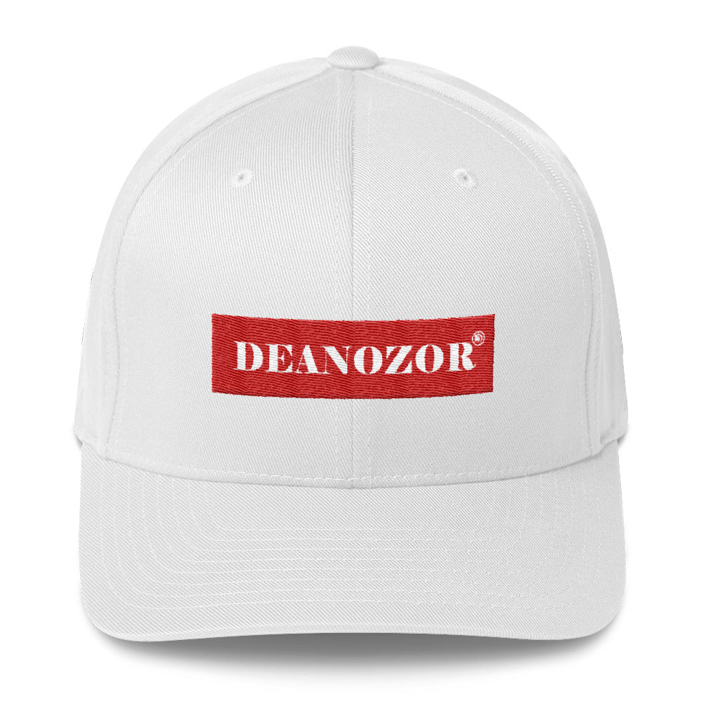 Casquette Deanozor structurée | Nom blanc sur fond rouge brodé - Deanozor