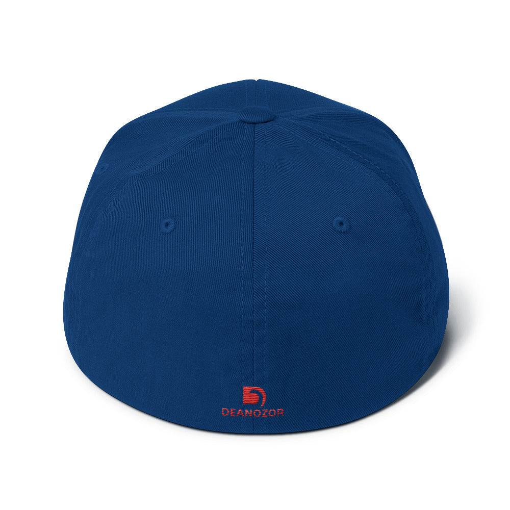 Casquette Deanozor structurée | Nom blanc sur fond rouge brodé - Deanozor