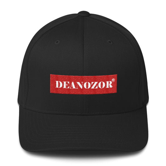 Casquette Deanozor structurée | Nom blanc sur fond rouge brodé - Deanozor