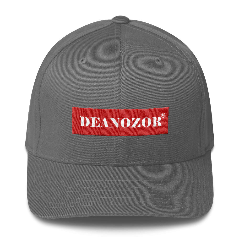 Casquette Deanozor structurée | Nom blanc sur fond rouge brodé - Deanozor