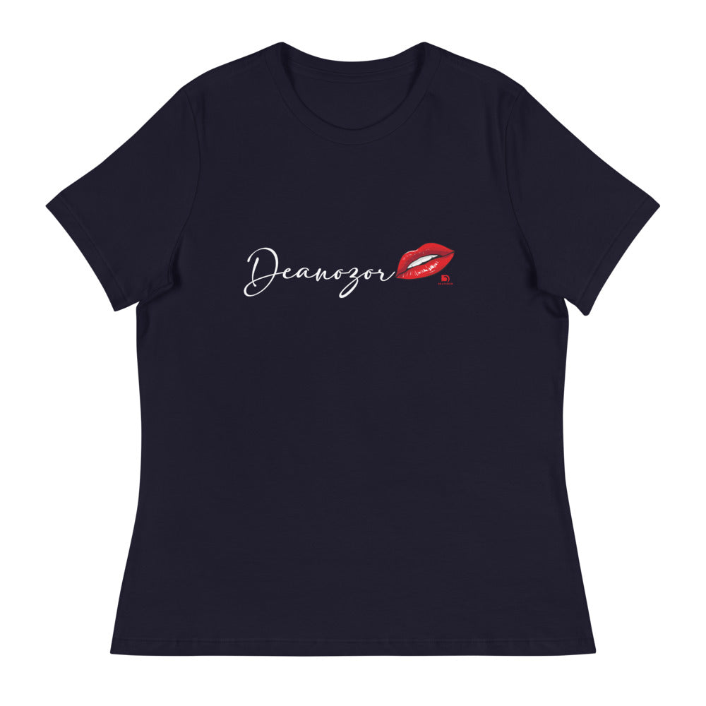 T-shirt Deanozor Signature Femina | imprimé écriture blanche - Deanozor
