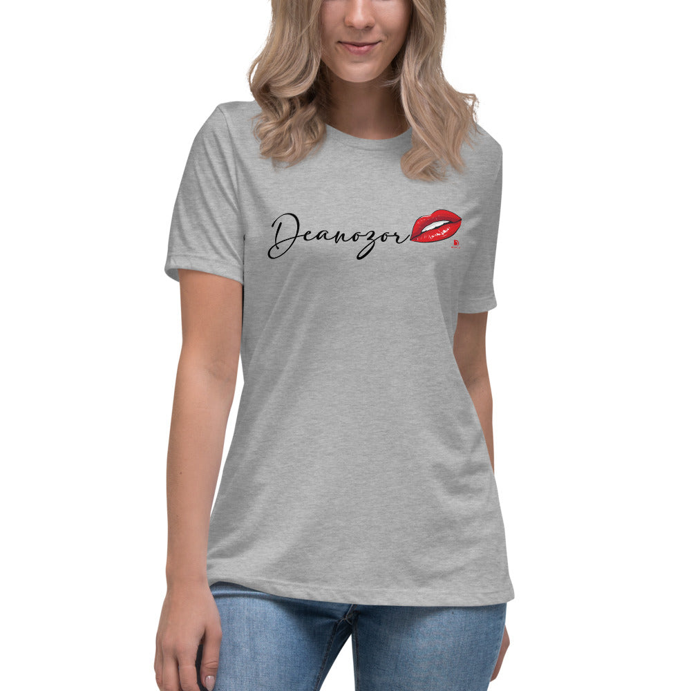 T-shirt Deanozor Signature Femina | imprimé écriture noir - Deanozor