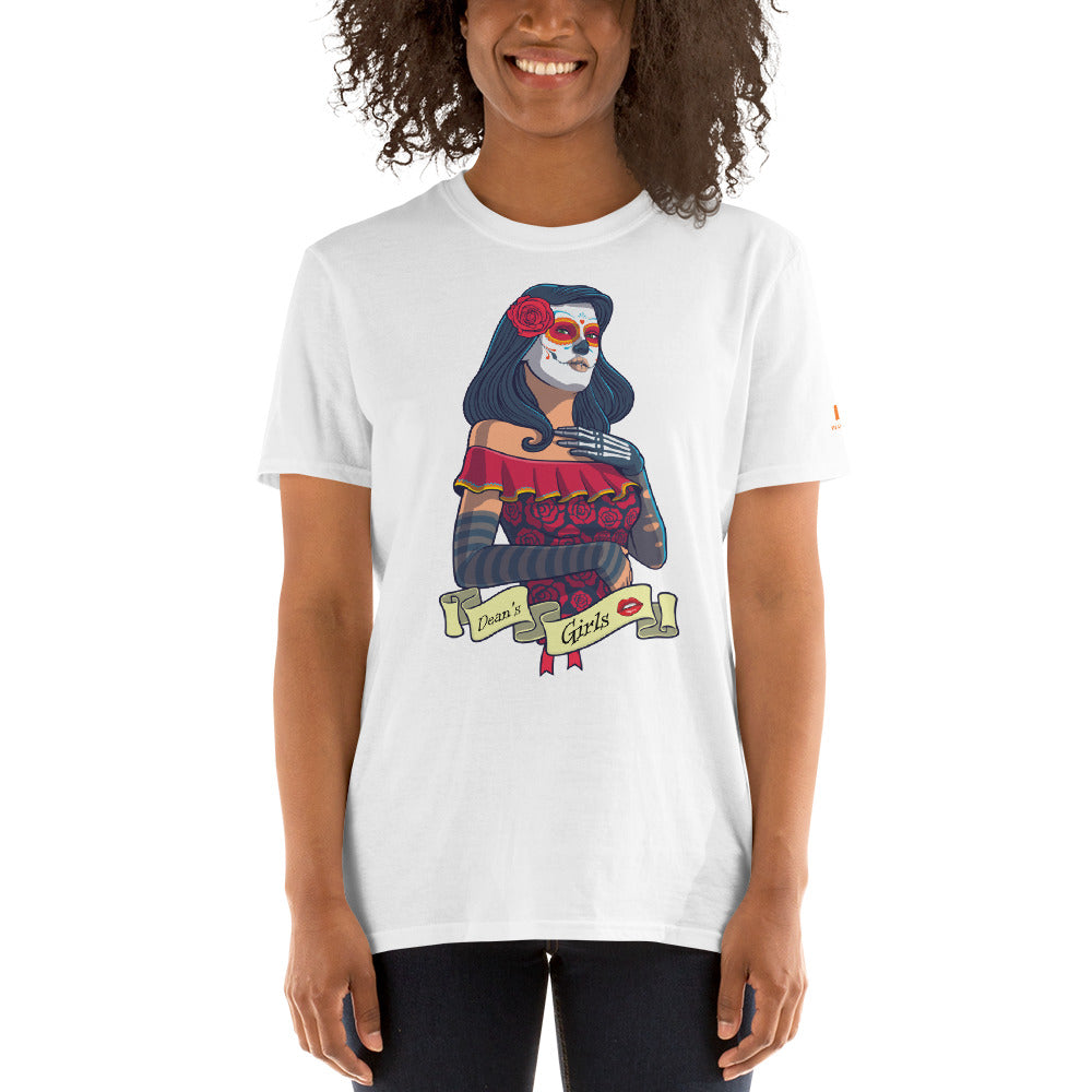 T-Shirt Deanozor Femme | Dean's Girls imprimé | Dia de los Muertos - Deanozor