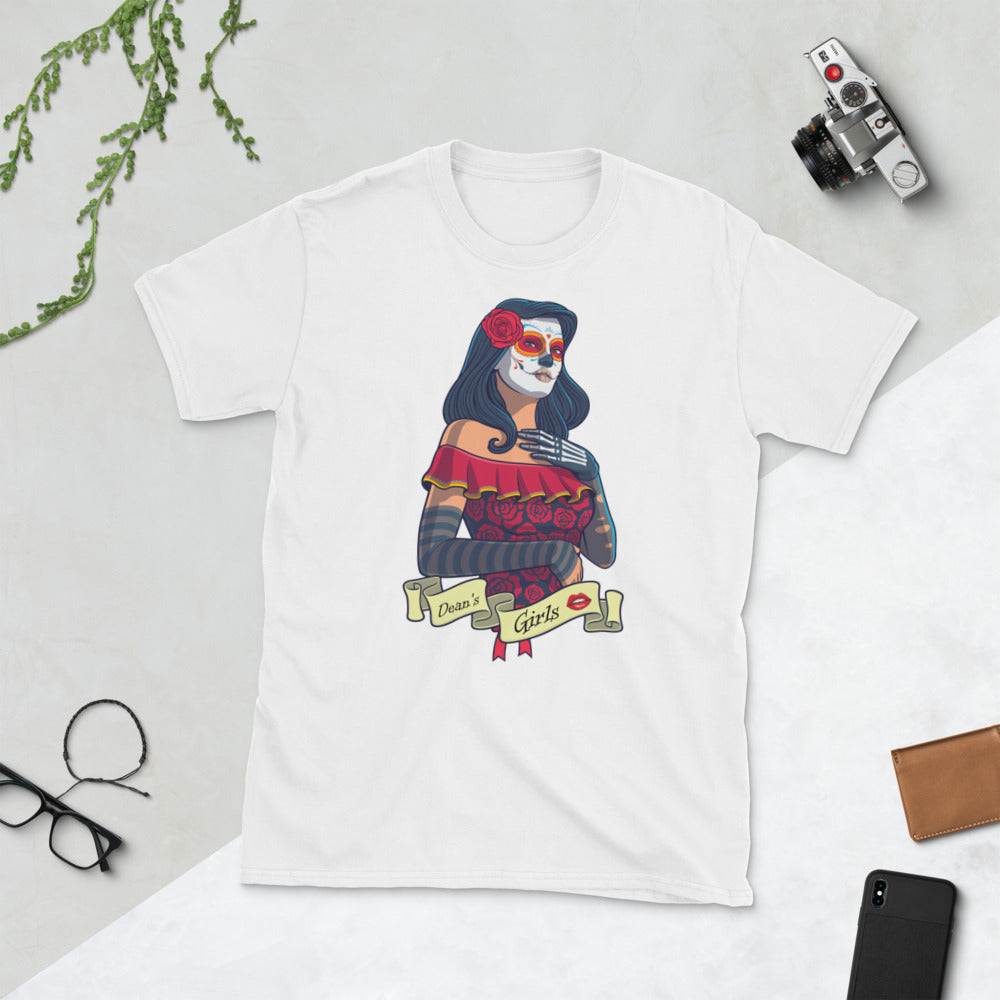 T-Shirt Deanozor Femme | Dean's Girls imprimé | Dia de los Muertos - Deanozor